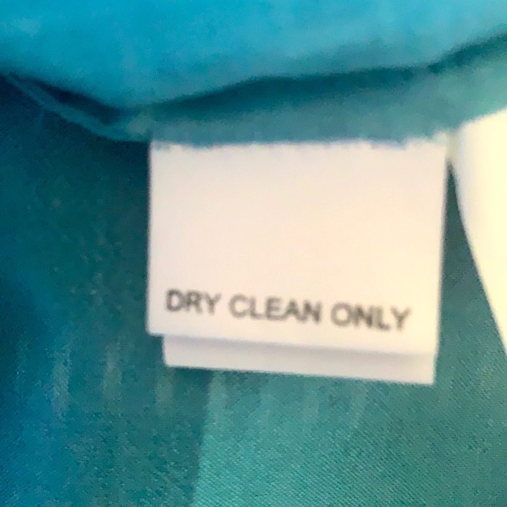 🆕 Eileen Fisher Aqua Silk Tunic Top S - Picture 6 of 7